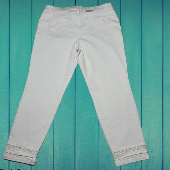 Style & Co White Ankle Pants Sz 14 NWT - Picture 3 of 8